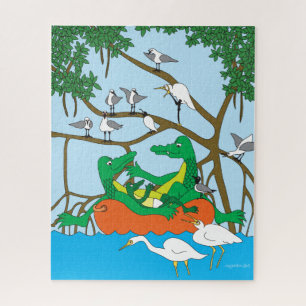 Three Gators Jigsaw Puzzle