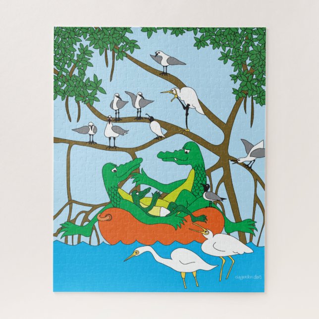 Three Gators Jigsaw Puzzle (Vertical)