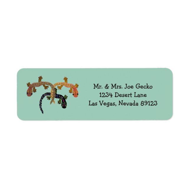 Three Geckos Label (Front)