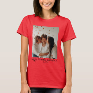 Three generation happy birthday grandma t-shirts