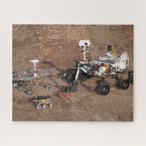 Three Generations Of Mars Rovers Jigsaw Puzzle