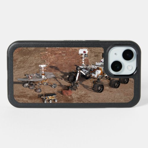 Three Generations Of Mars Rovers iPhone 15 Case