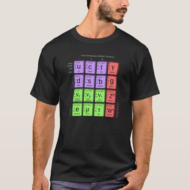 Three Generations of Matter Fermions Shirt (Front)