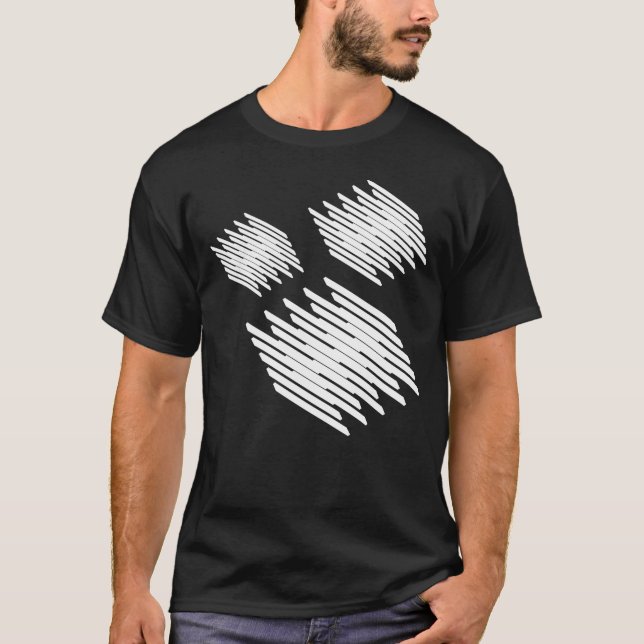 three geometric squares design T-Shirt (Front)