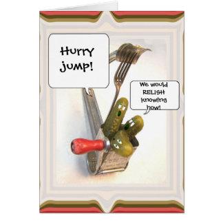 Three Gherkins Comic Template Card