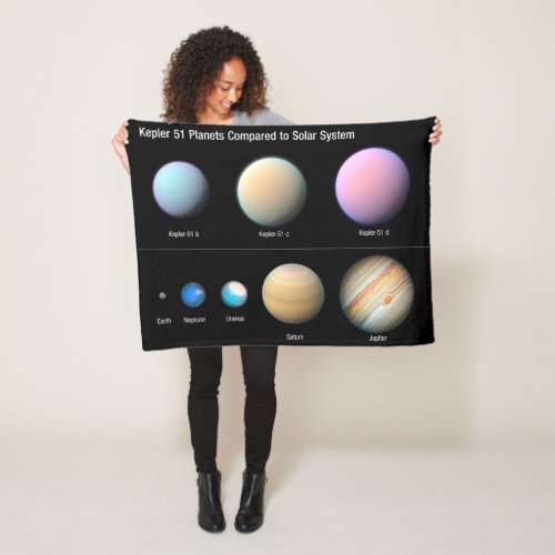 Three Giant Planets Orbiting Kepler 51 Fleece Blanket