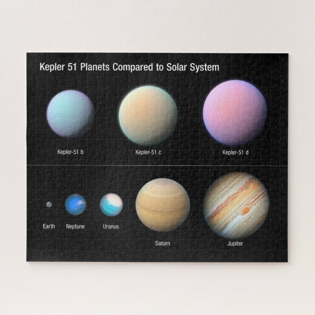 Three Giant Planets Orbiting Kepler 51 Jigsaw Puzzle (Horizontal)