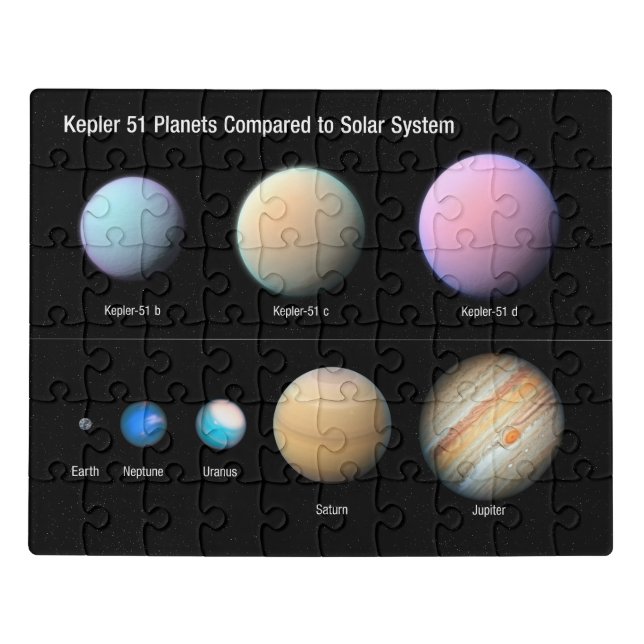 Three Giant Planets Orbiting Kepler 51 Jigsaw Puzzle (Puzzle Horizontal)