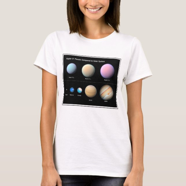 Three Giant Planets Orbiting Kepler 51 T-Shirt (Front)
