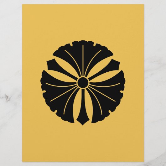 Three ginkgo leaves with swords (Front)