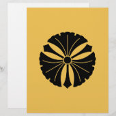 Three ginkgo leaves with swords (Front/Back)