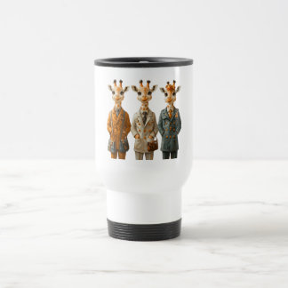 Three Giraffe Travel Thermal Mug