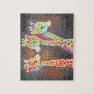 Three Giraffes Jigsaw Puzzle