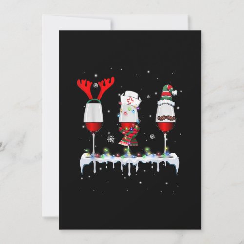Three Glass Of Red Wine Funny Drinker Christmas Li Save The Date