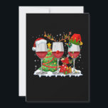 Three Glass Of Red Wine Funny Xmas Drinker Christm Save The Date<br><div class="desc">This is a great gift for your family,  friends who love Jesus. They will be happy to receive this gift from you during the holiday season or any other day.</div>