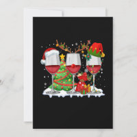 Three Glass Of Red Wine Funny Xmas Drinker Christm