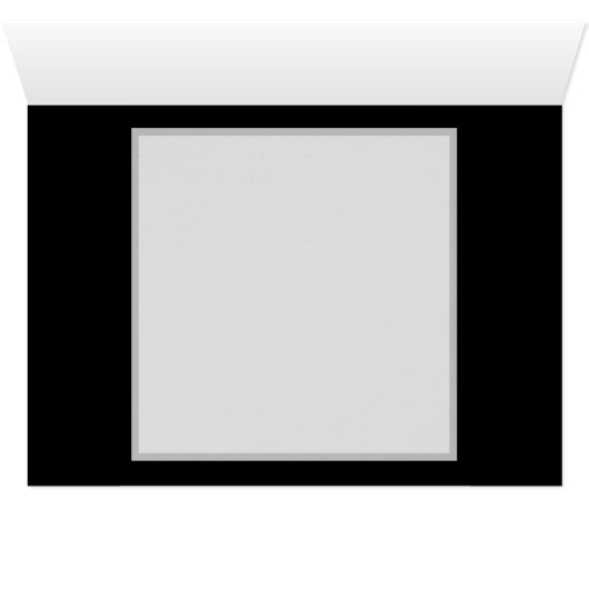 Three Glowing Butterflies on night background (Inside Horizontal (Bottom))