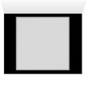 Three Glowing Butterflies on night background (Inside Horizontal (Bottom))