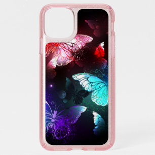 Three Glowing Butterflies on night background Speck iPhone 11 Pro Max Case