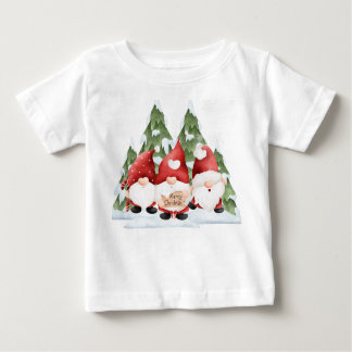 Three Gnome Christmas Baby T-Shirt