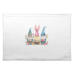 Three Gnome Easter Gnome Easter Egg T-Shirt Cloth Placemat