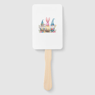 Three Gnome Easter Gnome Easter Egg T-Shirt Hand Fan