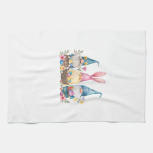 Three Gnome Easter Gnome Easter Egg T-Shirt Kitchen Towel