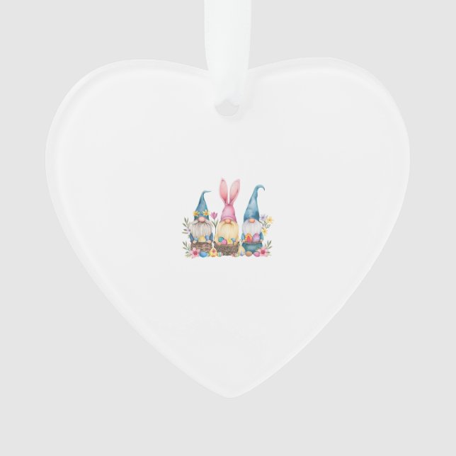 Three Gnome Easter Gnome Easter Egg T-Shirt Ornament (Front)