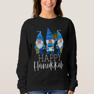 Three Gnome Menorah Dreidel Costume Happy Hanukka Sweatshirt
