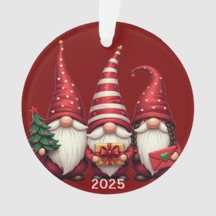 Three Gnomes 2025 Christmas Ornament