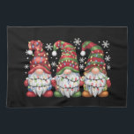 Three Gnomes Buffalo Plaid Red Christmas Kitchen Towel<br><div class="desc">Three Gnomes Buffalo Plaid Red Christmas</div>