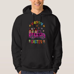 Three Gnomes Bunny Holding Egg Happy Easter Day Tr Hoodie