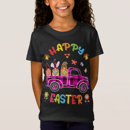 Three Gnomes Bunny Holding Egg Happy Easter day tr T_Shirt