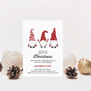 Three Gnomes Christmas party Invitation