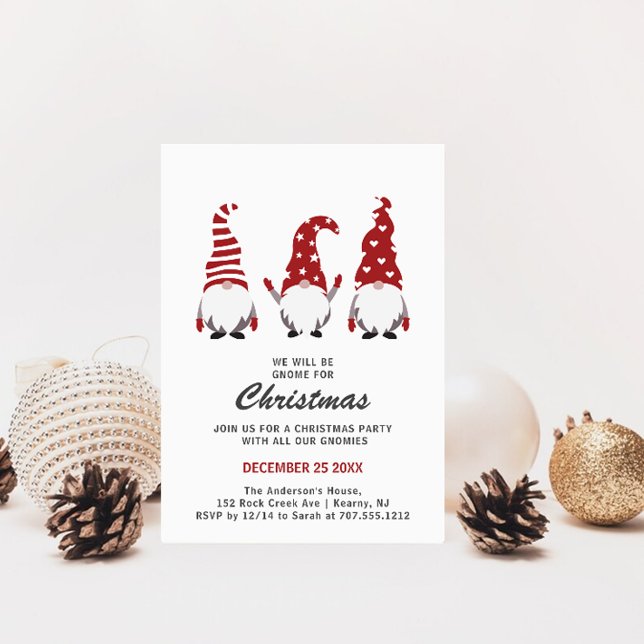 Three Gnomes Christmas party Invitation (Creator Uploaded)