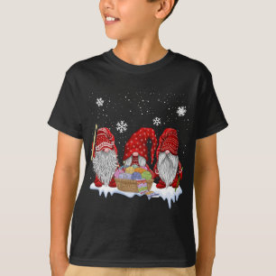 Three Gnomes Crochet and Knitting Christmas Gift T-Shirt