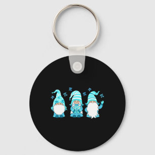 Three Gnomes Cute Happy Pi Day Math Number Lover M Keychain
