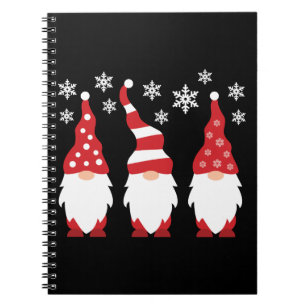 Three Gnomes For The Holidays Notebook