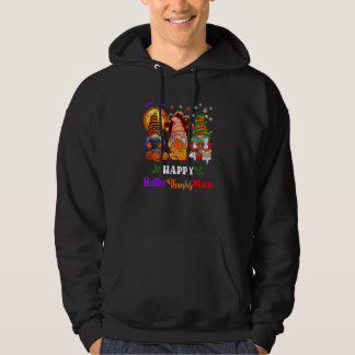 Three Gnomes Halloween Merry Christmas Happy Hallo Hoodie