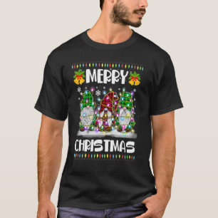 Three Gnomes Matching Family Merry Christmas Tree  T-Shirt