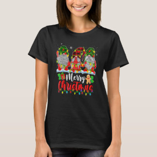 Three Gnomes Matching Family Merry Christmas Tree T-Shirt