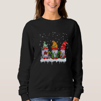 Three Gnomes Men Women Buffalo Plaid Red Christma Sweatshirt