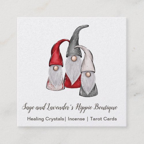 Three Gnomes Square Business Card