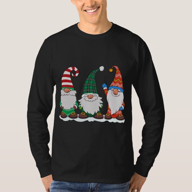 Three Gnomes Winter Matching Family Gnome Christma T-Shirt (Front)