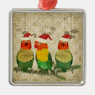 Three Golden Birds Ornament