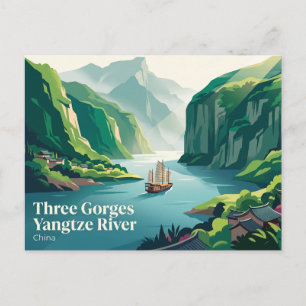 Three Gorges Yangtze River, China Postcard