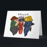 Three Gossipers Cartoon Birthday Card Customizable<br><div class="desc">Three older ladies gossip in this cartoon scene. The caption reads "We'll Never Be Old". Inside says,  "And we'll never run out of things to say,  Happy Birthday!" All verbiage can be modified for your personalized messaging. Original cartoon by Linda Becker.</div>