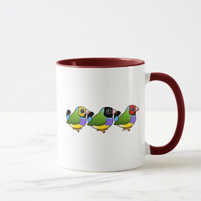 Three Gouldian Finches Mug (Right)