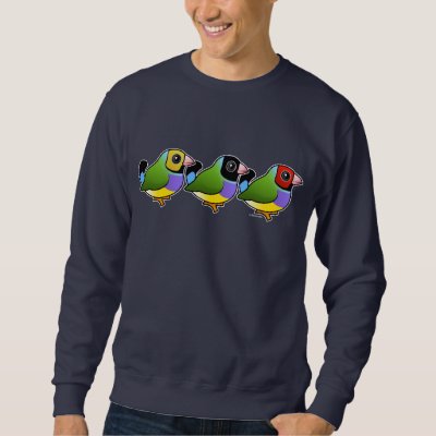 Three Gouldian Finches Sweatshirt
