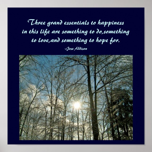 Three grand essentials to happiness ...Poster Poster (Front)
